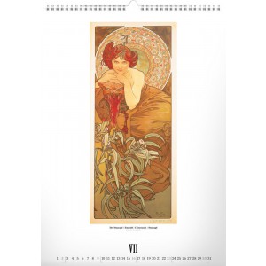 Falinaptr Alphonse Mucha 2024, 33  46 cm (naptr)