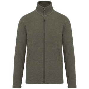 Kariban Falco cipz�ras mikropol�r pul�ver, Green Marble Heather