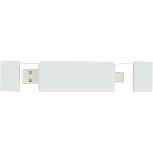 Mulan dual USB 2.0 hub, fehr (vezetk, eloszt, adapter, kbel)