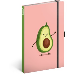 Notesz Avocado, lined, 13  21 cm (naptr)