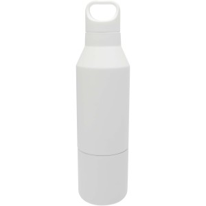 Odessy szigetelt acl palack s pohr, 600 ml, fehr (termosz)